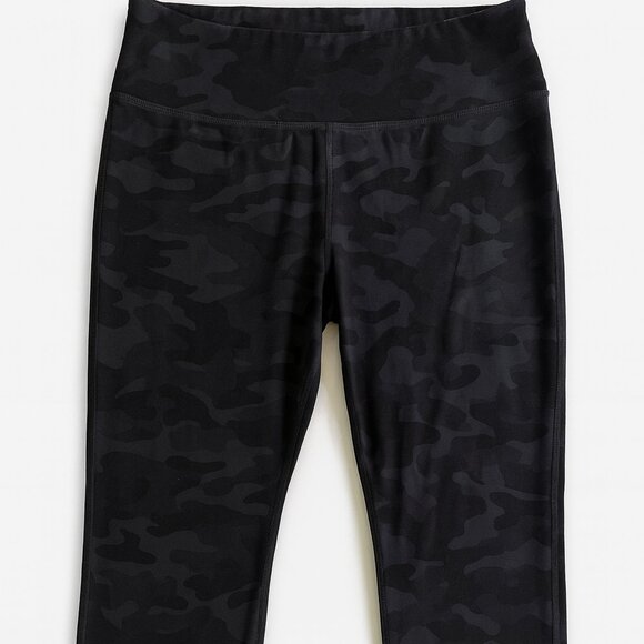 Danskin-Women’s Black Camo Leggings-Size L-Printed High Rise Activewear-A097 - Picture 1 of 5